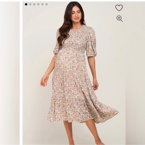 MIDI floral maternity dress